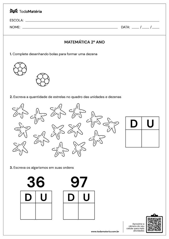 Planos de aula de Matemática (2º ano do Ensino Fundamental) - Toda Matéria